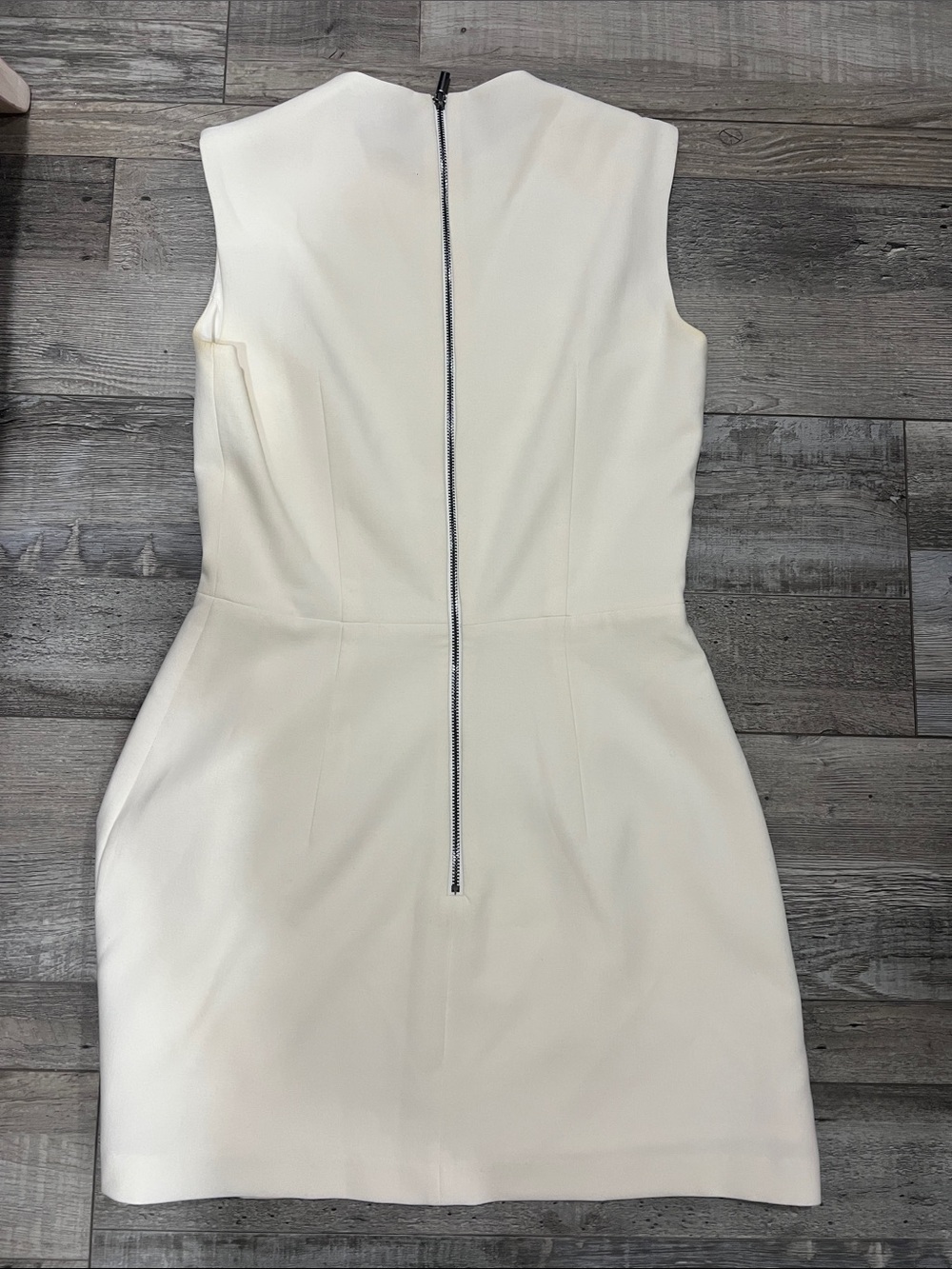 French Connection Cream Sleeveless Mini Dress - Picture 2 of 4